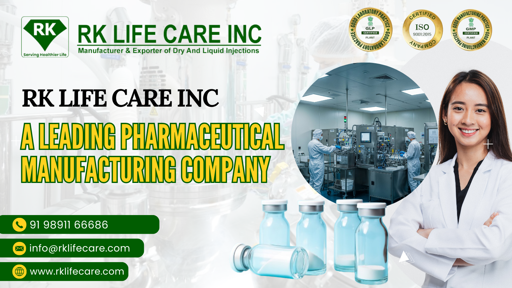 RK Life Care Inc: A Leading Pharmaceutical Manufacturing Company in India
